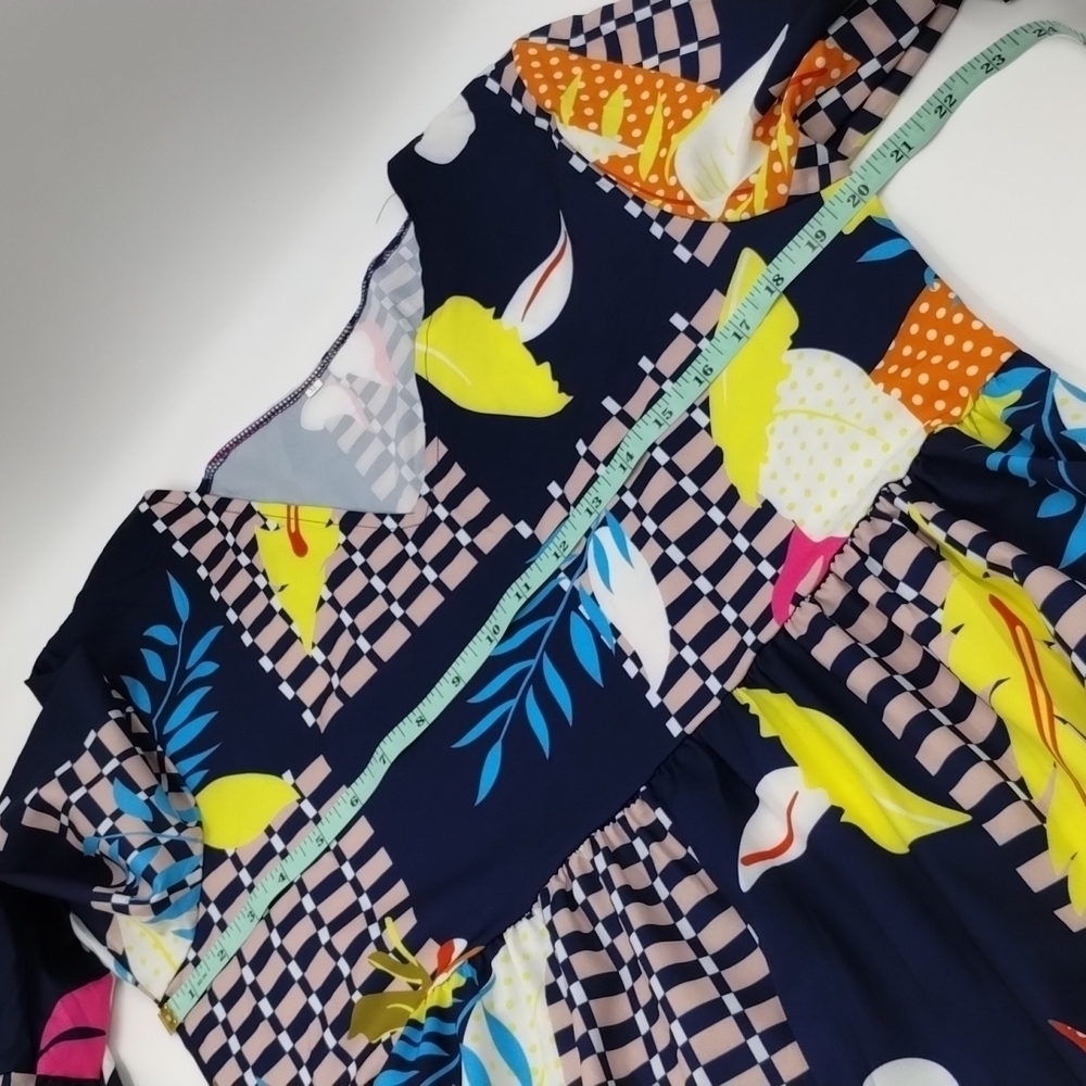 Colorful Patterned Women's Dress - Picture 5 of 6